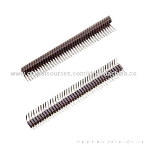Pin Headers, 1.27mm Pitch, Straight/Right Angle, Single Row/Dual-insulator, H2.0mm Connector
